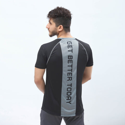 Get Better Today Tee - Grey/Black