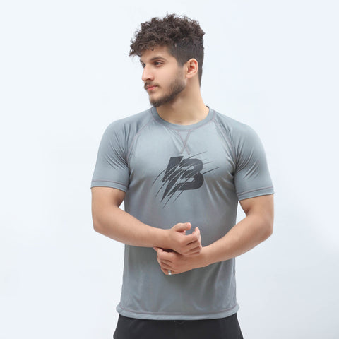 Athletic Cross Tee - Grey