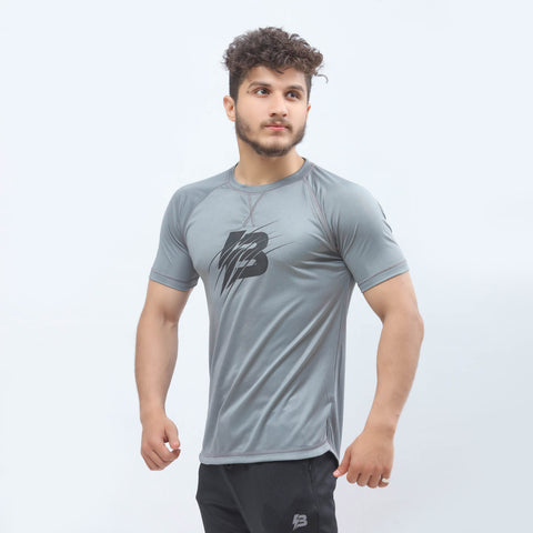 Athletic Cross Tee - Grey