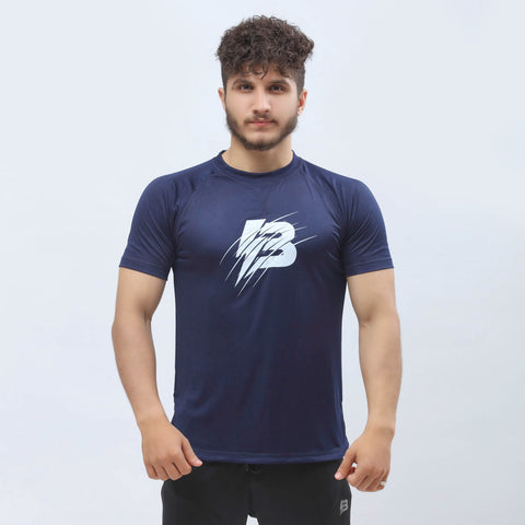 Athletic Cross Tee - Navy