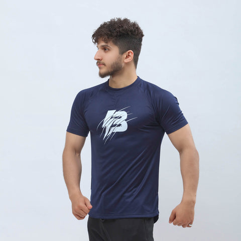 Athletic Cross Tee - Navy