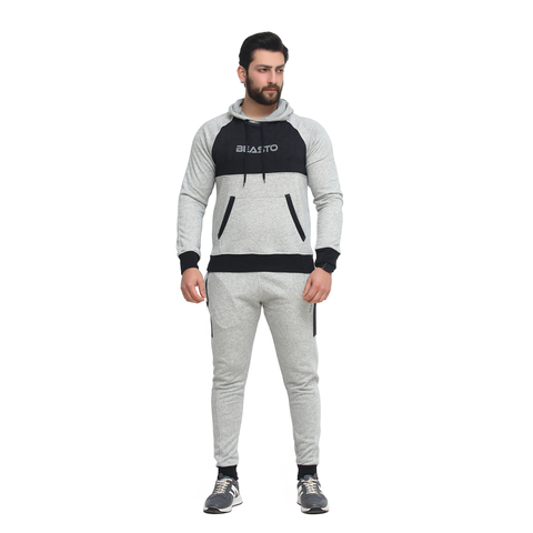 BEASTO – American Style Tracksuit (Grey/Black)