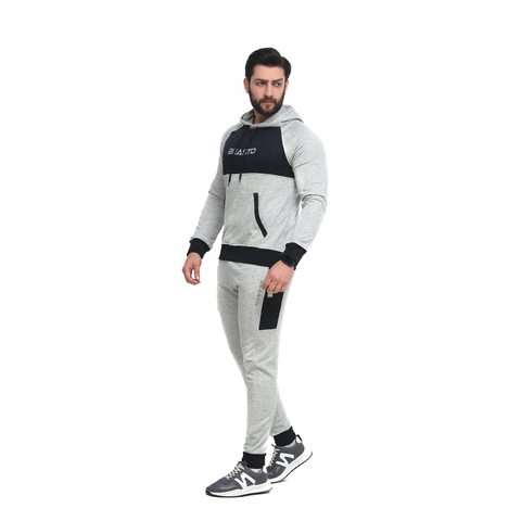 BEASTO – American Style Tracksuit (Grey/Black)