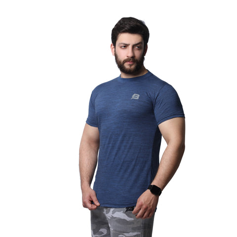 Men's Melange T-Shirt - Blue