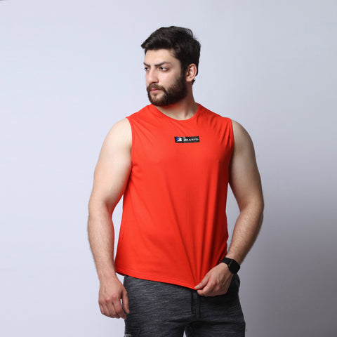 Athletic Tank Top -  Red