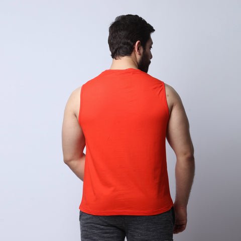 Athletic Tank Top -  Red