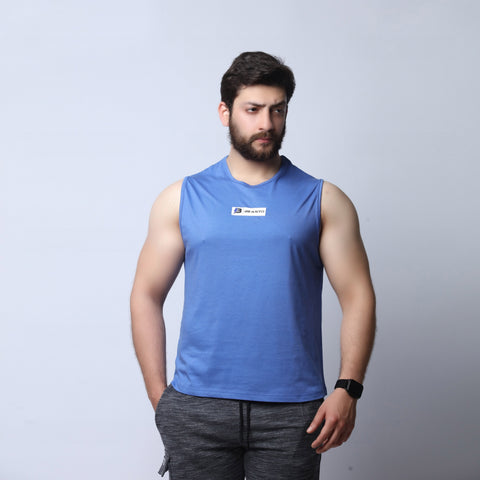 Athletic Tank Top -  Blue