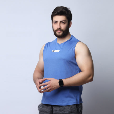 Athletic Tank Top -  Blue