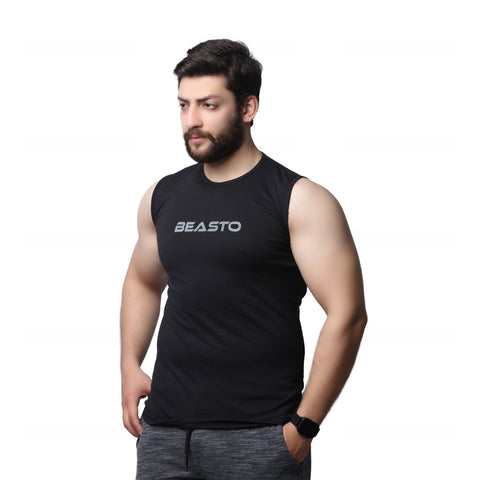 Athletic Tank Top -  Black