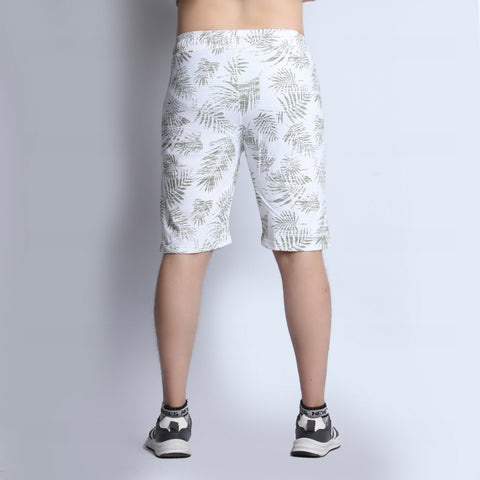 Active Shorts - White Leaf