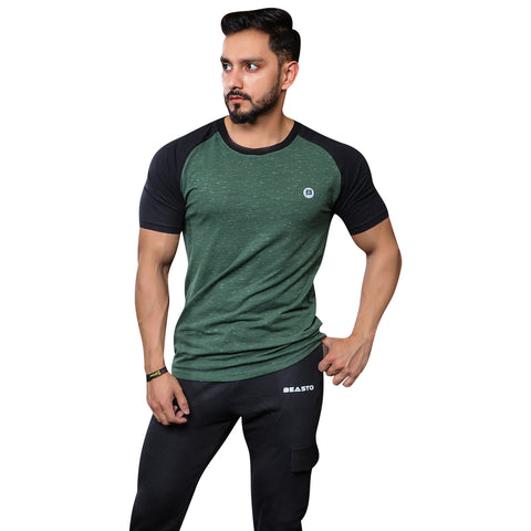 Sparkling Raglan Tee – Green