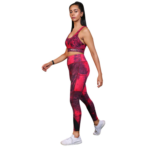 Tie-Dye Matching Set – Marble Black Cherry