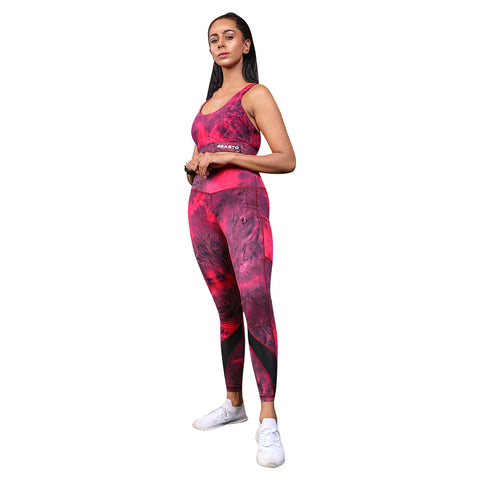 Tie-Dye Matching Set – Marble Black Cherry