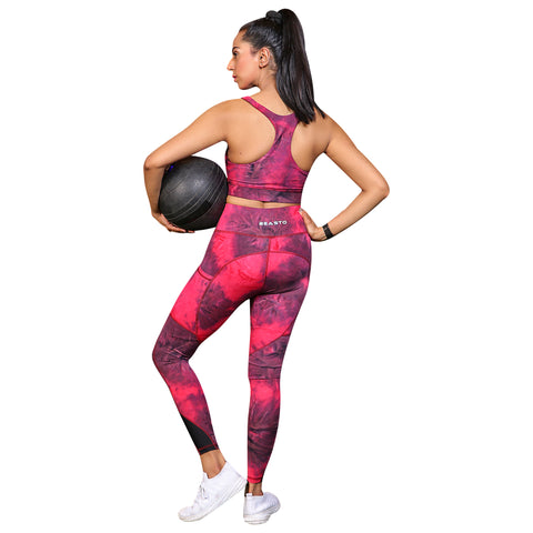 Tie-Dye Matching Set – Marble Black Cherry