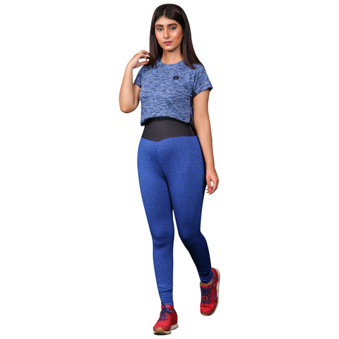 Curve X Diamond Leggings – Blue