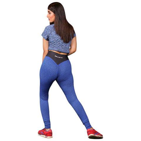 Curve X Diamond Leggings – Blue