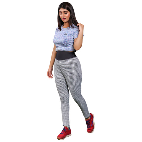 Curve X Diamond Leggings – Grey