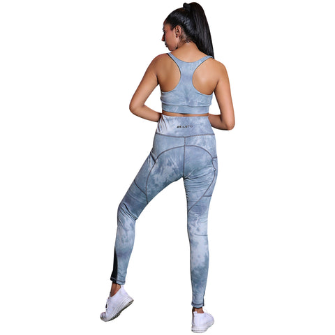 Tie-Dye Matching Set – Marble Silver Grey